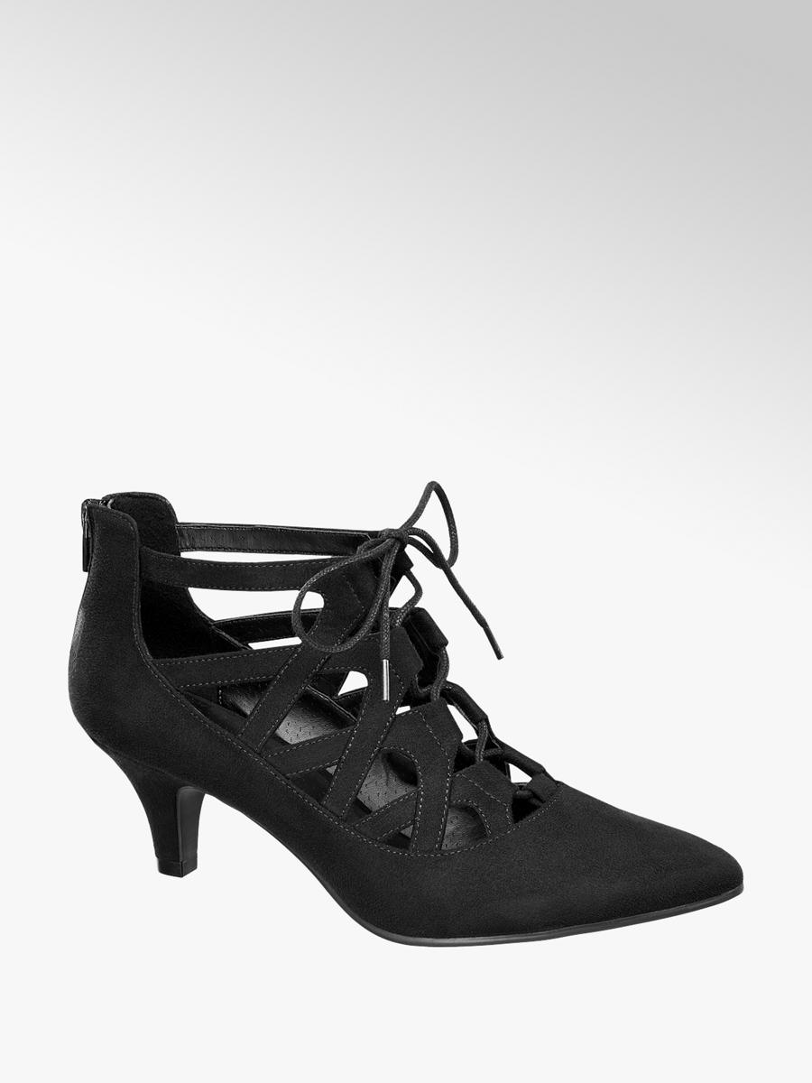Schwarze Pumps mit Schnürung von Deichmann Schwarze Pumps mit Schnürung von Deichmann